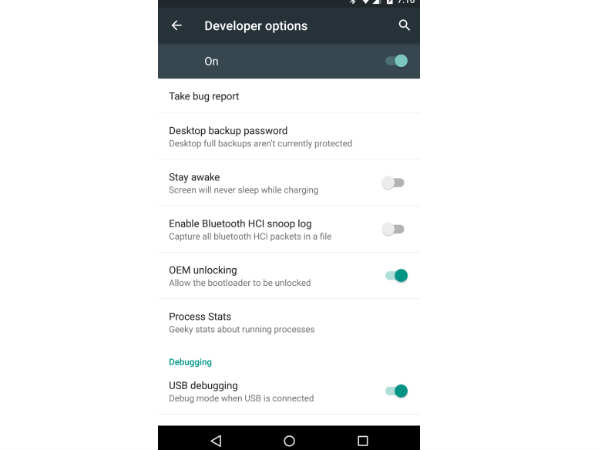 Unlock the bootloader