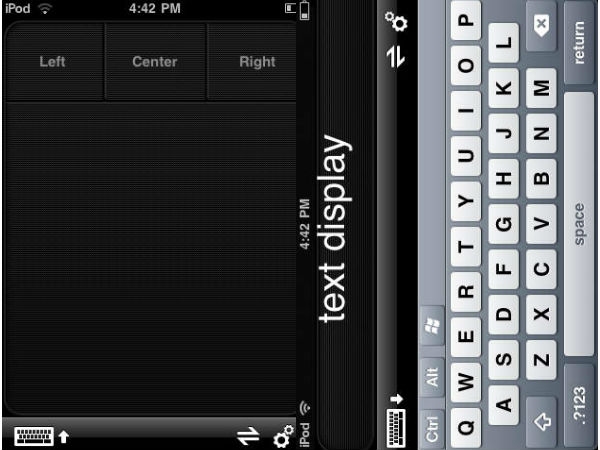 टच माउस एप्‍लीकेशन 