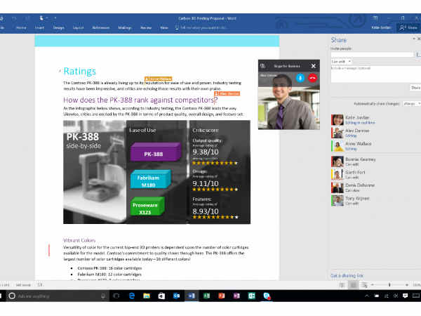 माइक्रोसॉफ्ट ऑफिस 2016 फीचर्स