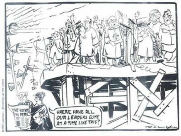 आर के लक्ष्मण के मशहूर कार्टून!