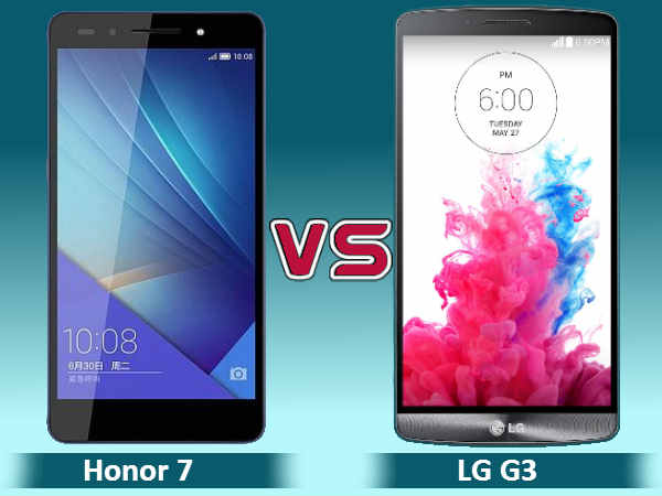 ऑनर 7 vs एलजी जी 3