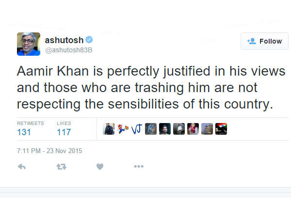 आमिर खान के इस बयान पर देखिए ट्विटर पर कैसे हुआ बवाल-