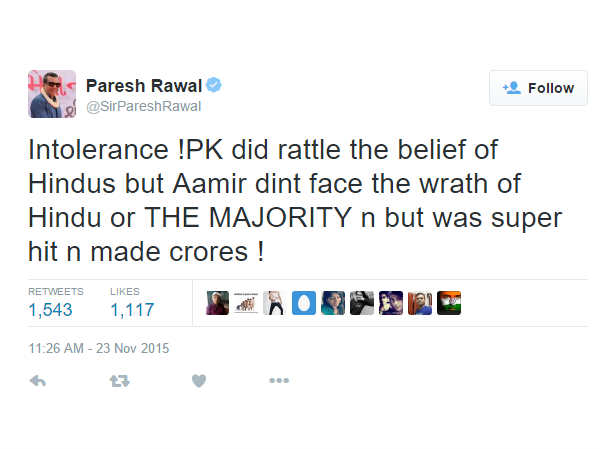 आमिर खान के इस बयान पर देखिए ट्विटर पर कैसे हुआ बवाल-