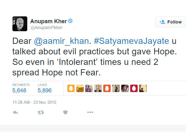 आमिर खान के इस बयान पर देखिए ट्विटर पर कैसे हुआ बवाल-