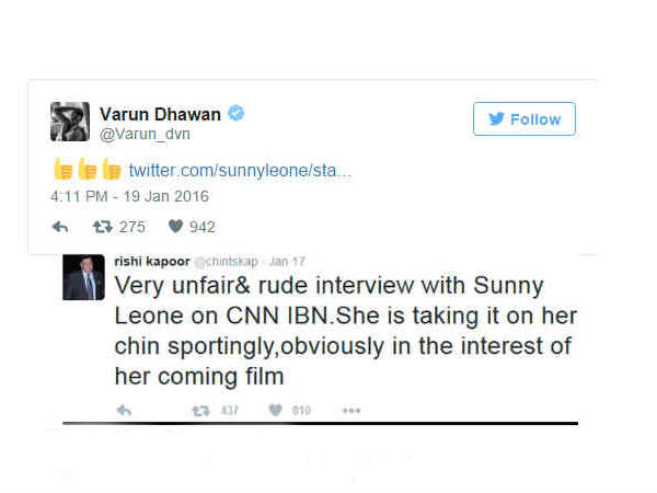 वरुण धवन व ऋषि कपूर