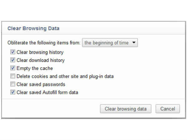 अपना डेटा मिटा दें 