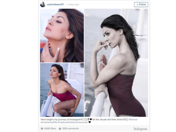 इंस्टाग्राम पर सुष्मिता सेन की एंट्री, हर तरफ हो रही है चर्चा!