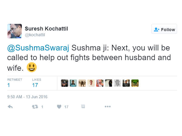 क्या आपने देखा सुषमा स्वराज का मजेदार ट्वीट!