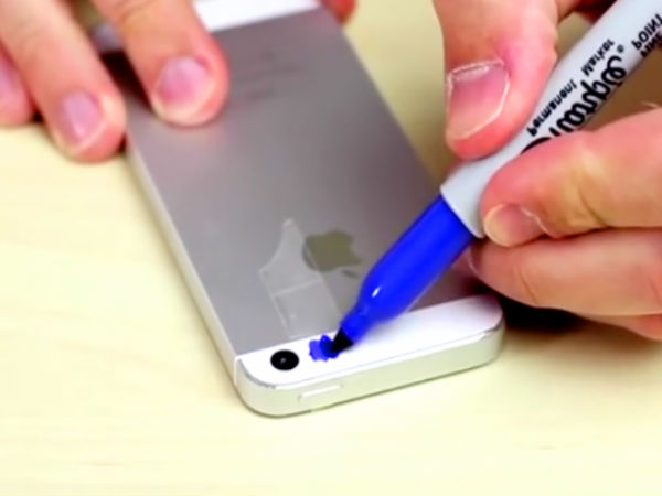 टेप लगाकर रंग करें