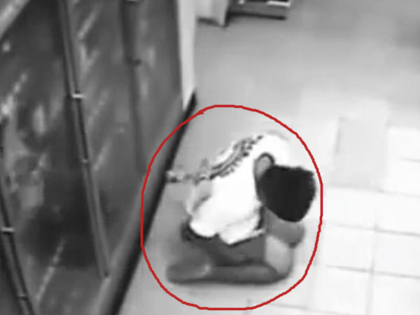 नीचे गिर जाता है व्यक्ति