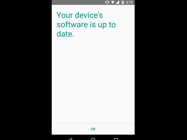 डिवाइस अप टू डेट