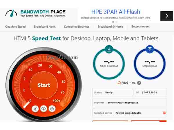 बैंडविथ प्‍लेस