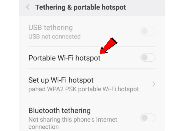 पोर्टेबल वाईफाई हॉटस्पॉट