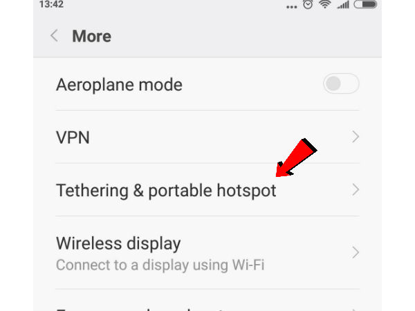 टीथरिंग और पोर्टेबल हॉटस्पॉट