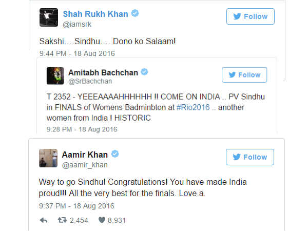 सेलिब्रिटीज़ के ट्वीट 