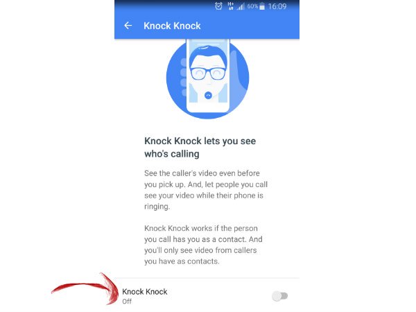 नॉक-नॉक डिसेबल कर सकते हैंं 