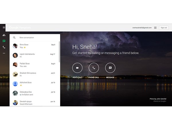 गूगल हैंगआउट