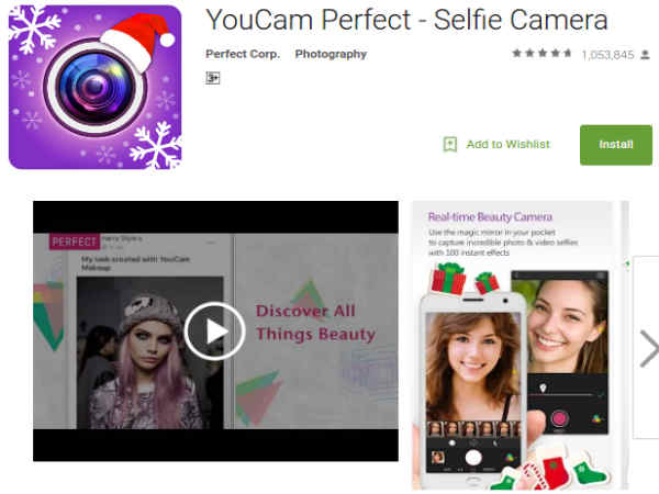 यू-कैम परफेक्‍ट सेल्‍फी कैमरा