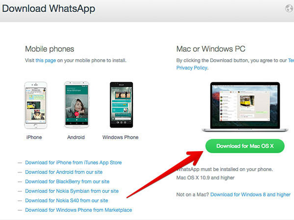 पीसी और मैक के लिए व्हाट्सएप क्लाइंट