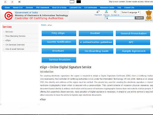 eSign Framework