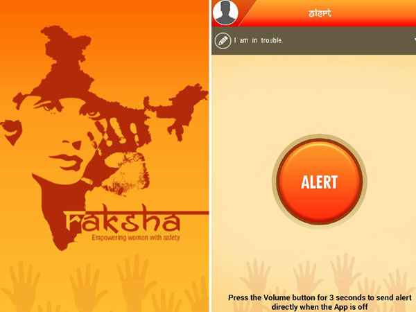 Raksha - women safety alert-