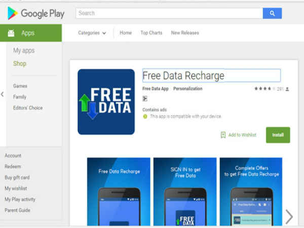 Free Data Recharge-