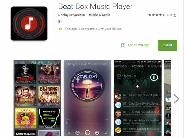 Beat Box Music Player App- 