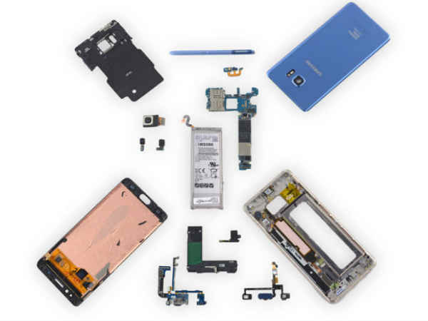 Samsung Galaxy Note 7 FE के टियरडाउन में सामने आया सच ! Samsung Galaxy Note 7 FE के टियरडाउन में सामने आया सच !