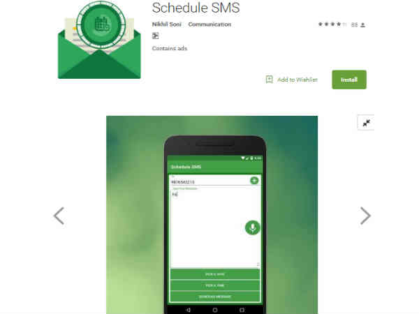 Schedule SMS- Schedule SMS-