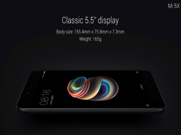 Xiaomi Mi 5X के स्पेसिफिकेशन