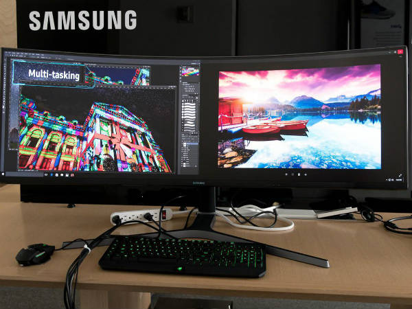 Samsung 49-inch QLED गेमिंग मॉनीटर Samsung 49-inch QLED गेमिंग मॉनीटर