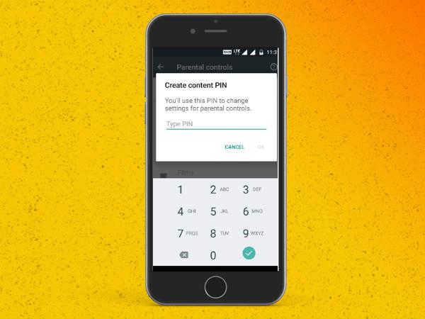 Google Play Store में पिन सेट करें Google Play Store में पिन सेट करें