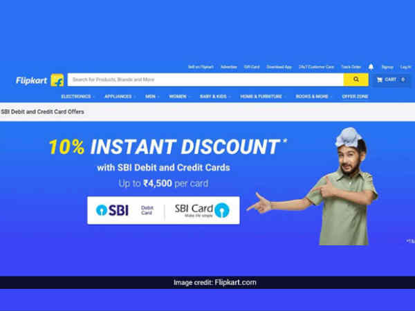 ये ई-कॉमर्स साइट SBI कार्ड्स पर दे रही है 4,500 रुपए की छूट ये ई-कॉमर्स साइट SBI कार्ड्स पर दे रही है 4,500 रुपए की छूट