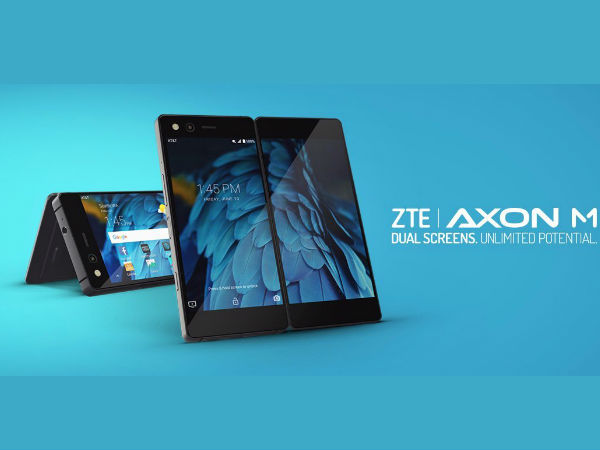 फोल्डेबल स्मार्टफोन ZTE Axon M लॉन्च, इसमें है डूअल स्क्रीन फोल्डेबल स्मार्टफोन ZTE Axon M लॉन्च, इसमें है डूअल स्क्रीन