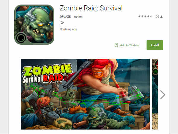 Zombie Raid: Survival- 