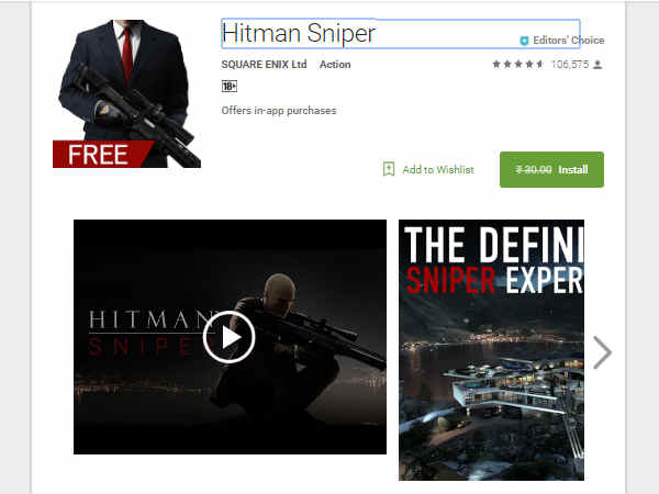 Hitman Sniper- 