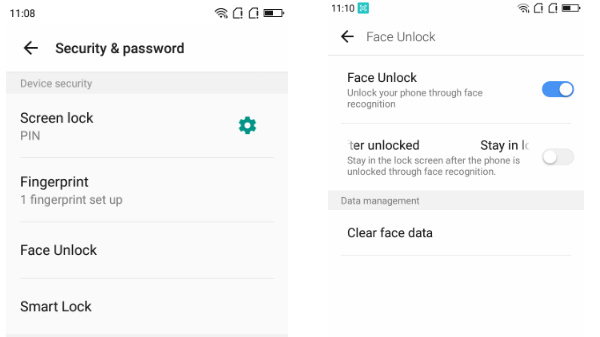 IVoomi i1s : कैसे सेट करें फेस अनलॉक ? 