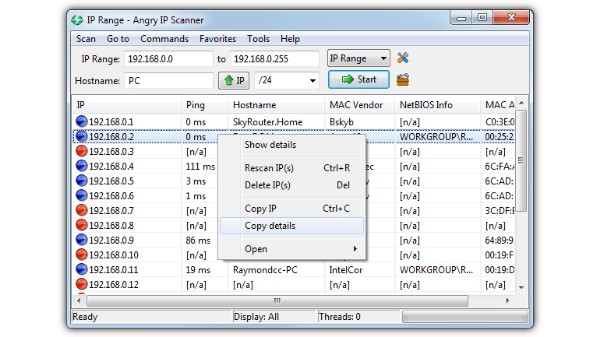 तीसरा तरीका :- Angry IP Scanner