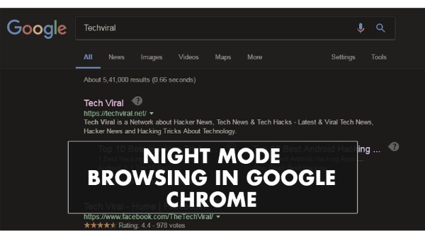 4 . नाईट मोड में करे ब्राउज़िंग 