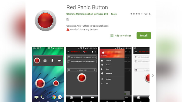 Red Panic Button (Android/iOS) 
