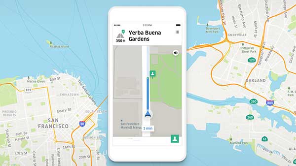 नेवीगशन मैप के लिए इस्तेमाल करें