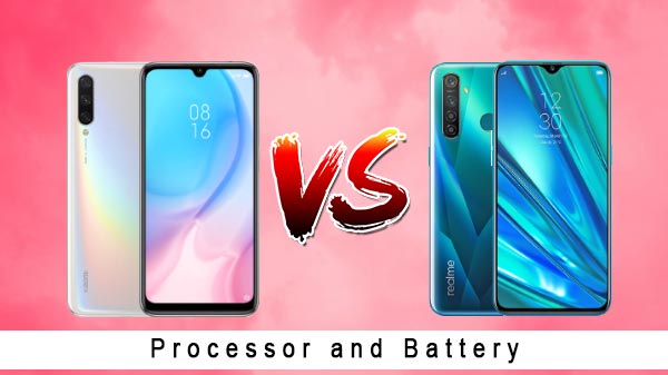 दोनों स्मार्टफोन का प्रोसेसर और बैटरी