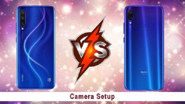 Redmi Note 7 Pro vs Xiaomi Mi A3: कैमरा सेटअप