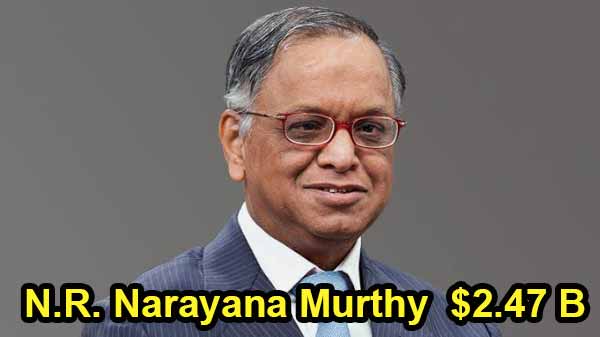 5वें नंबर पर N.R. Narayana Murthy