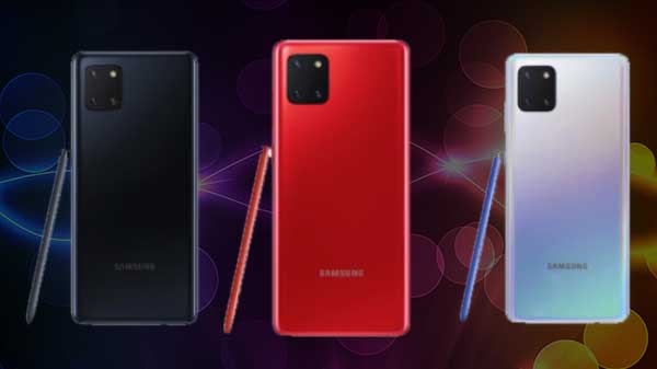 Samsung Galaxy Note 10 Lite का कलर वेरिएंट