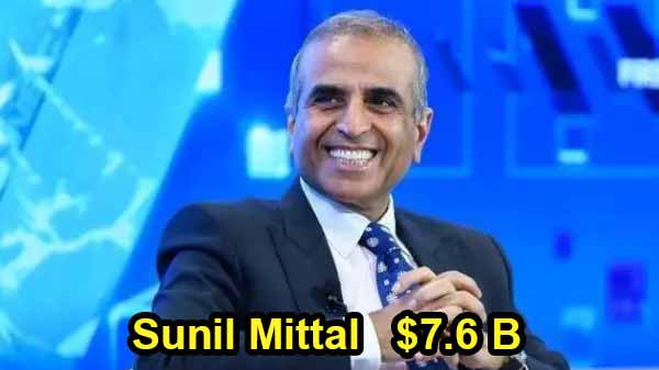 तीसरे नंबर पर Sunil Mittal तीसरे नंबर पर Sunil Mittal