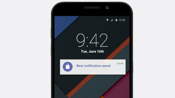 नया नोटिफिकेशन पैनल 