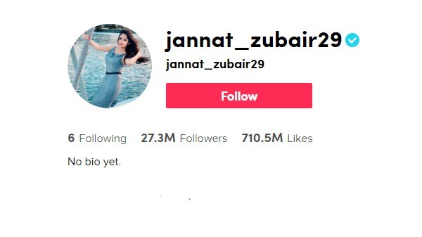 5. Jannat Zubair Rahmani
