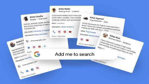 गूगल ने इसे ‘People Cards’ का नाम दिया