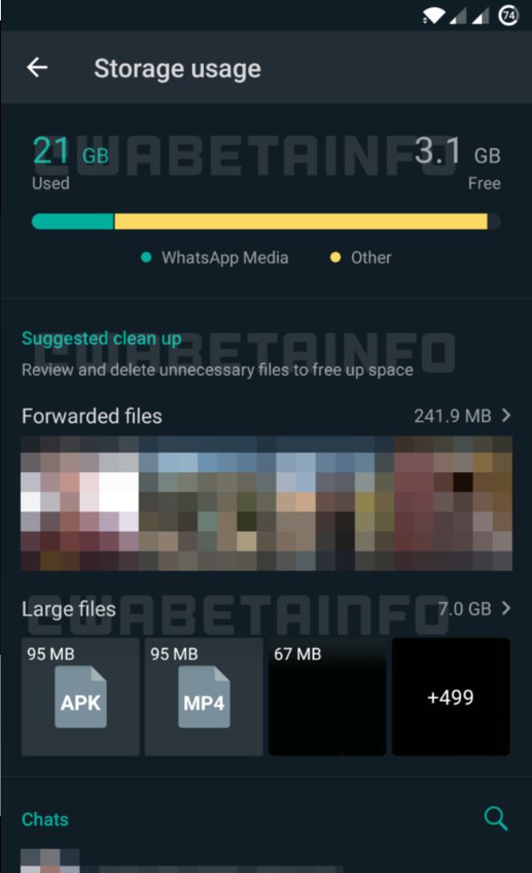 Storage Usage UI